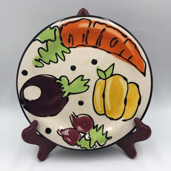With Love Joanne Set of 2 Plates Created by Joanne delomba Vegetable Décor - Picture 3 of 9